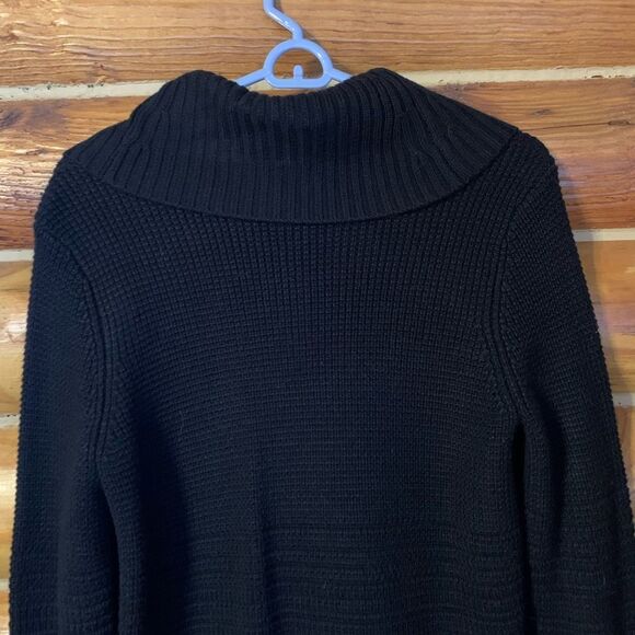 Calvin Klein Cowlneck Black Tunic Sweater Size Medium - Picture 7 of 11